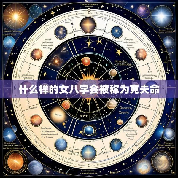 什么样的女八字会被称为克夫命