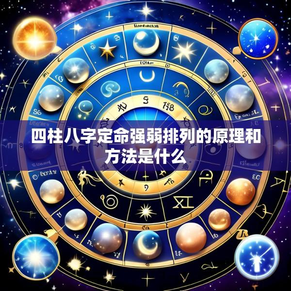 四柱八字定命强弱排列的原理和方法是什么