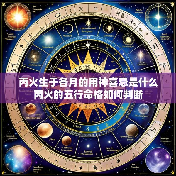 丙火生于各月的用神喜忌是什么丙火的五行命格如何判断