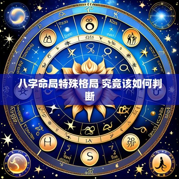 八字命局特殊格局 究竟该如何判断