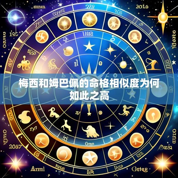 梅西和姆巴佩的命格相似度为何如此之高