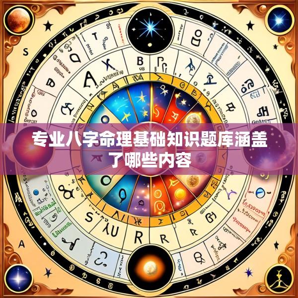 专业八字命理基础知识题库涵盖了哪些内容
