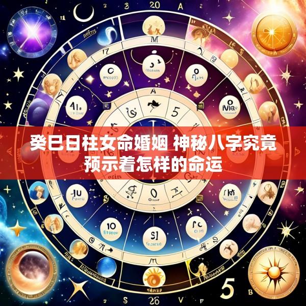 癸巳日柱女命婚姻 神秘八字究竟预示着怎样的命运