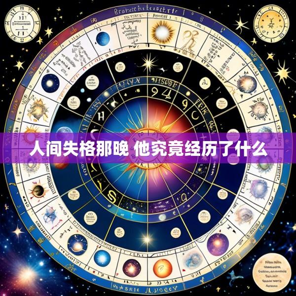 人间失格那晚 他究竟经历了什么