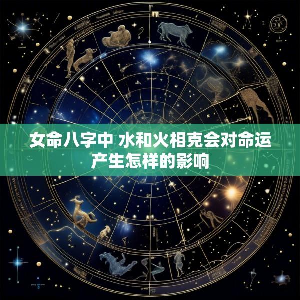 女命八字中 水和火相克会对命运产生怎样的影响