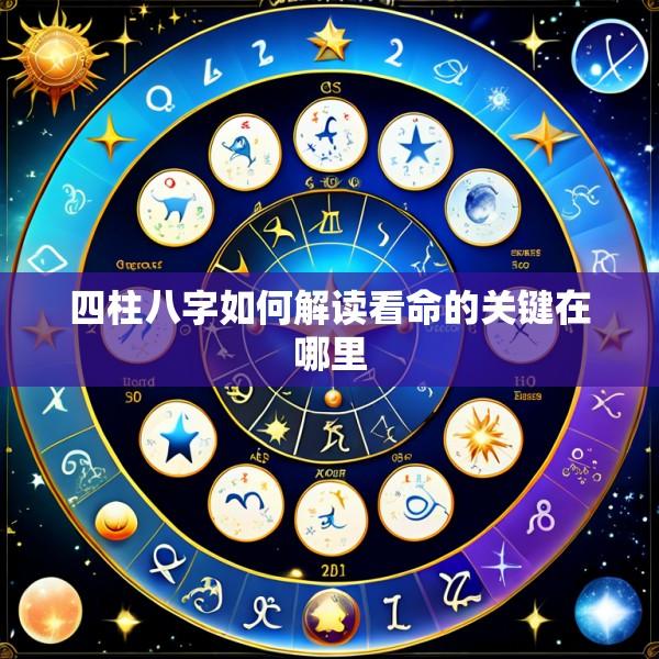 四柱八字如何解读看命的关键在哪里