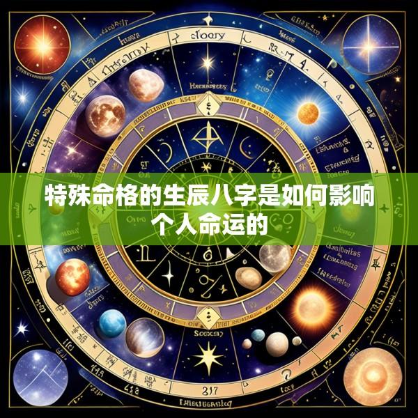 特殊命格的生辰八字是如何影响个人命运的