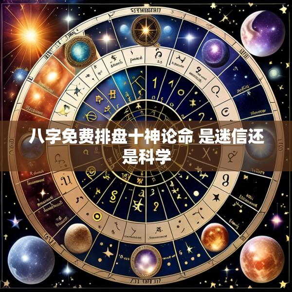 八字免费排盘十神论命 是迷信还是科学