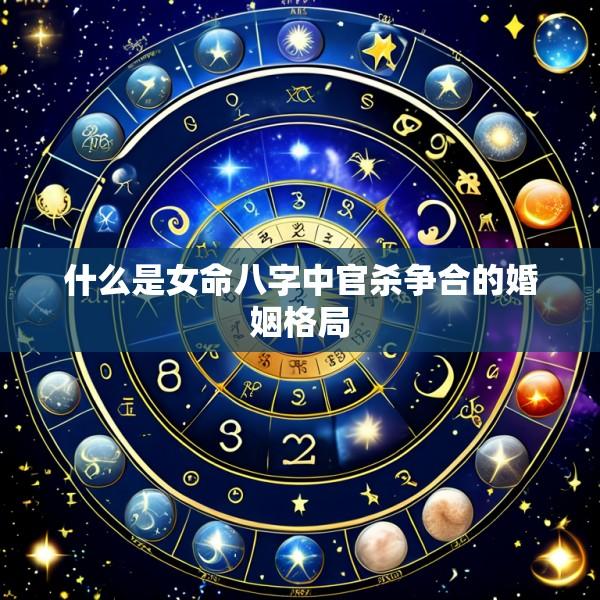 什么是女命八字中官杀争合的婚姻格局