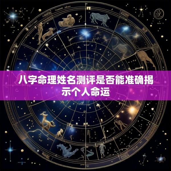 八字命理姓名测评是否能准确揭示个人命运