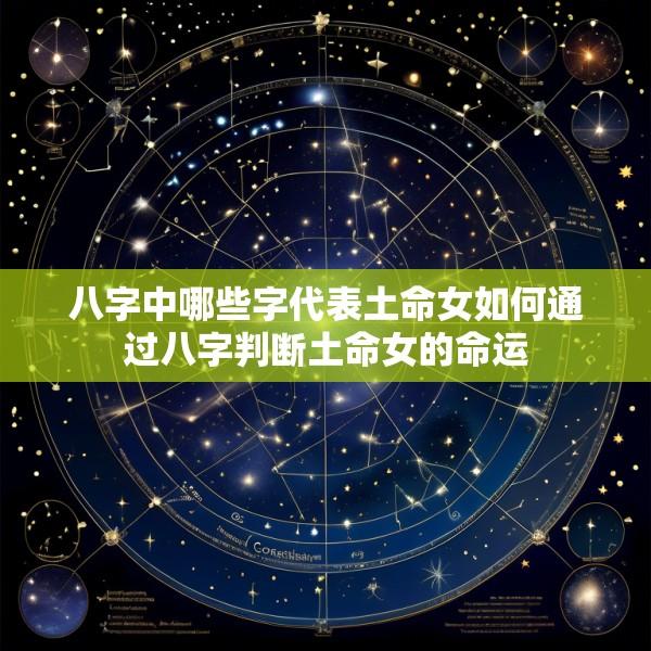 八字中哪些字代表土命女如何通过八字判断土命女的命运