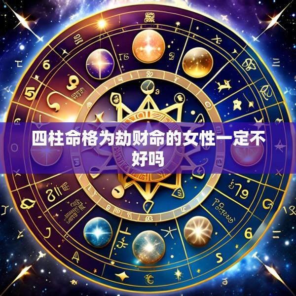 四柱命格为劫财命的女性一定不好吗