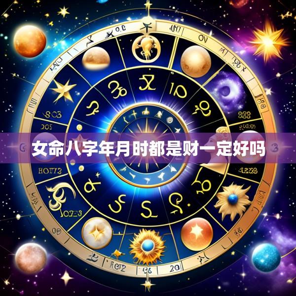 女命八字年月时都是财一定好吗