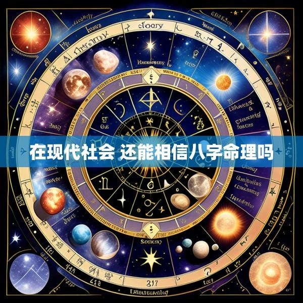 在现代社会 还能相信八字命理吗