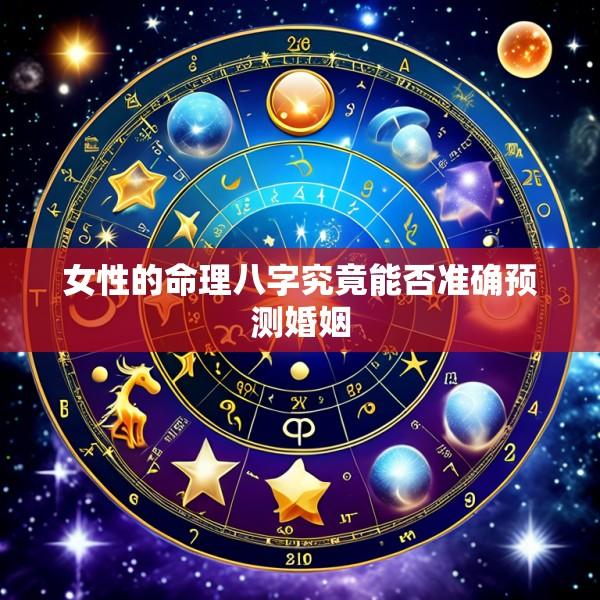 女性的命理八字究竟能否准确预测婚姻