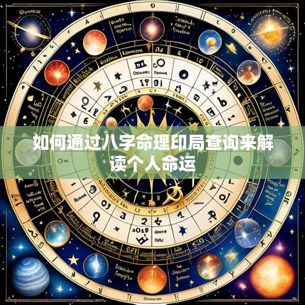 如何通过八字命理印局查询来解读个人命运