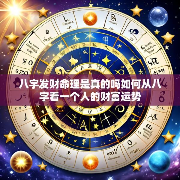 八字发财命理是真的吗如何从八字看一个人的财富运势