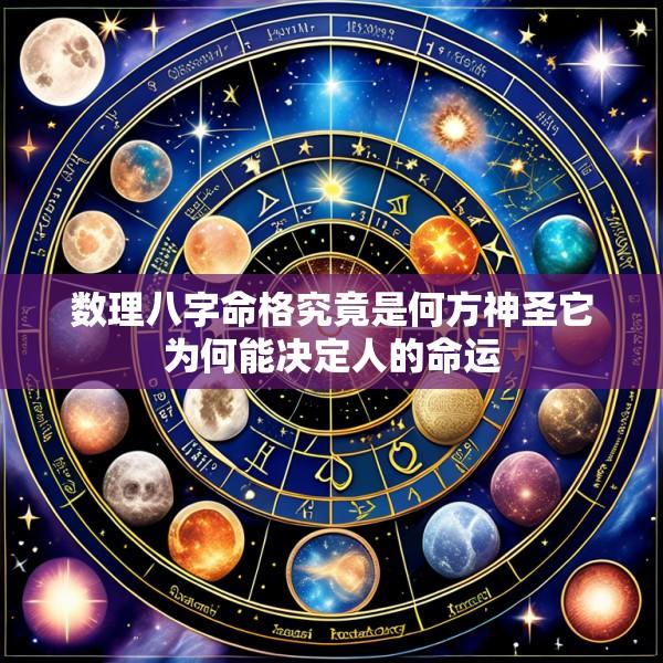 数理八字命格究竟是何方神圣它为何能决定人的命运
