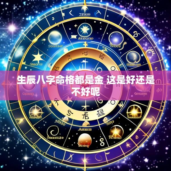 生辰八字命格都是金 这是好还是不好呢