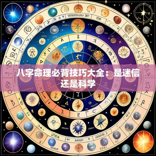 八字命理必背技巧大全：是迷信还是科学