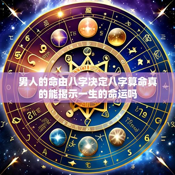 男人的命由八字决定八字算命真的能揭示一生的命运吗