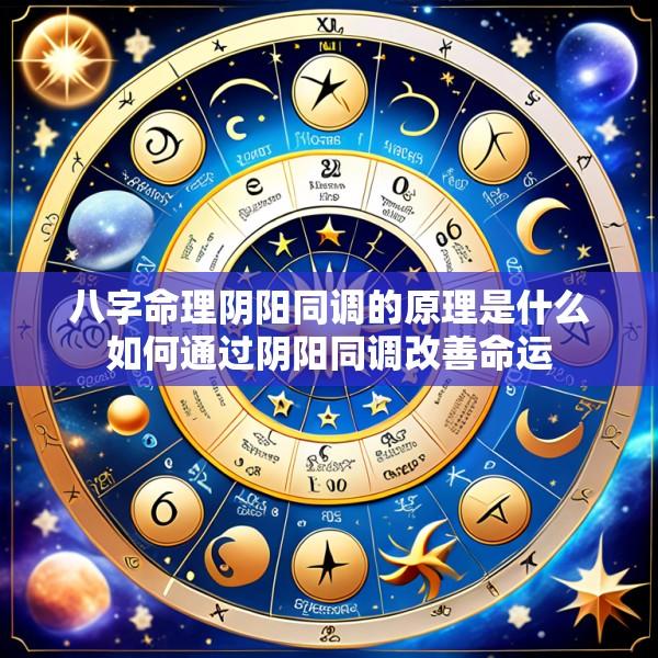 八字命理阴阳同调的原理是什么如何通过阴阳同调改善命运