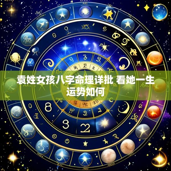 袁姓女孩八字命理详批 看她一生运势如何