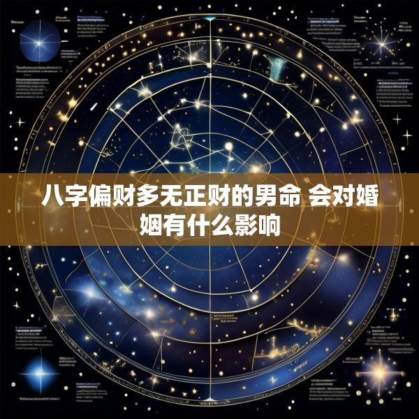 八字偏财多无正财的男命 会对婚姻有什么影响