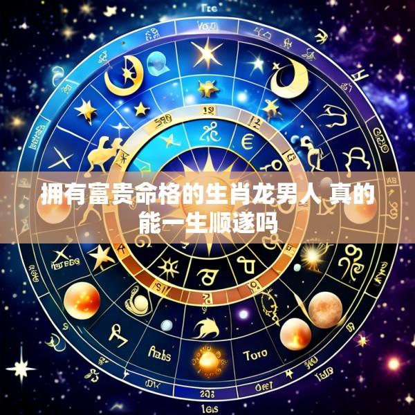 拥有富贵命格的生肖龙男人 真的能一生顺遂吗