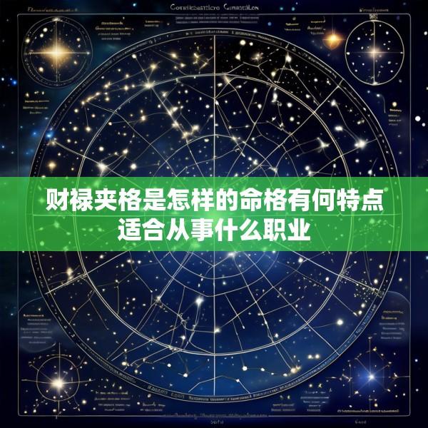 财禄夹格是怎样的命格有何特点适合从事什么职业