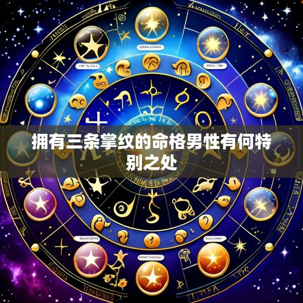 拥有三条掌纹的命格男性有何特别之处
