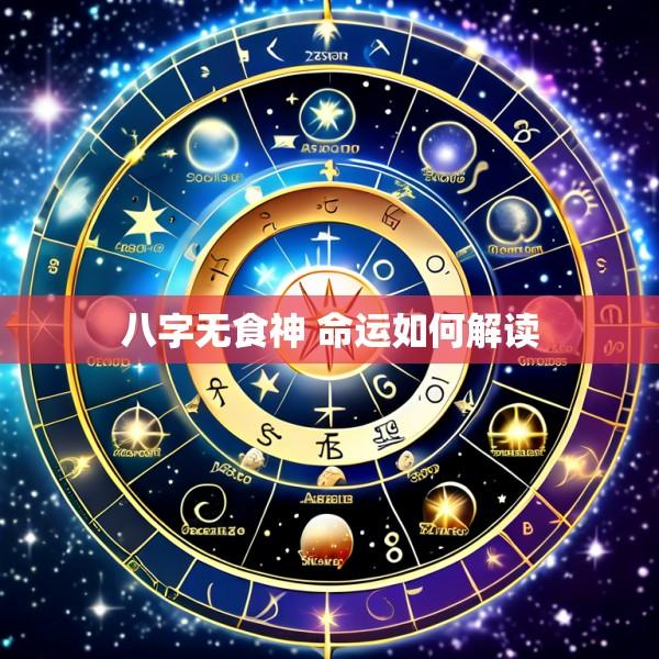 八字无食神 命运如何解读