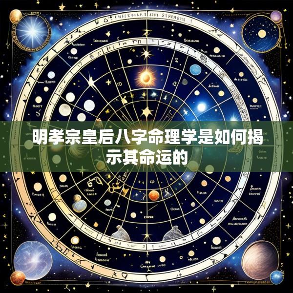 明孝宗皇后八字命理学是如何揭示其命运的