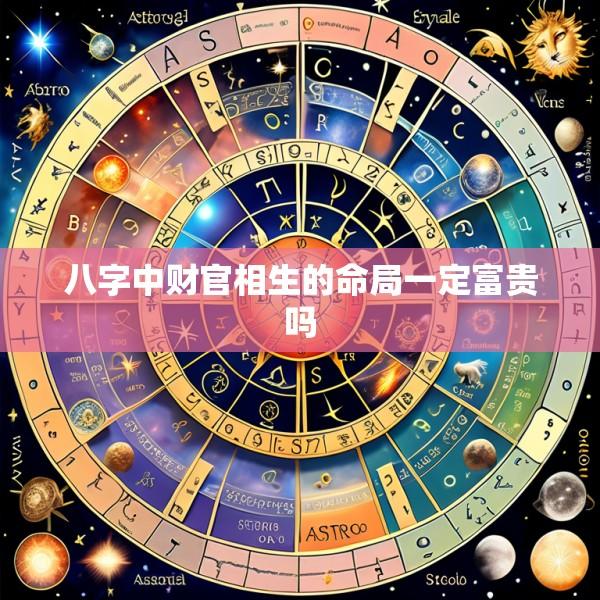 八字中财官相生的命局一定富贵吗