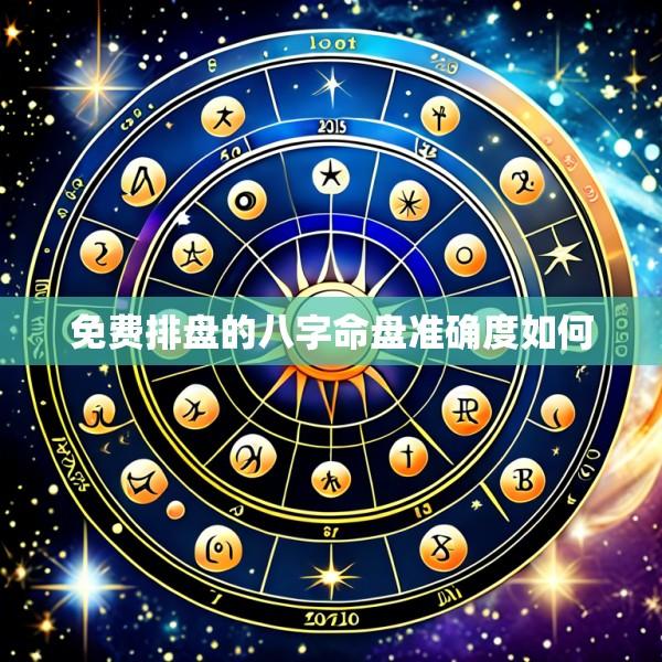 免费排盘的八字命盘准确度如何