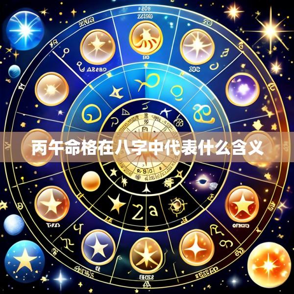 丙午命格在八字中代表什么含义