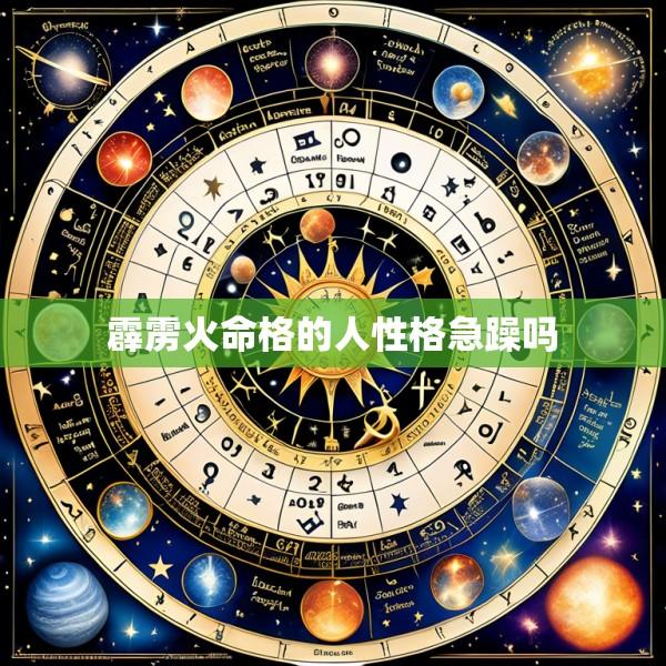 霹雳火命格的人性格急躁吗