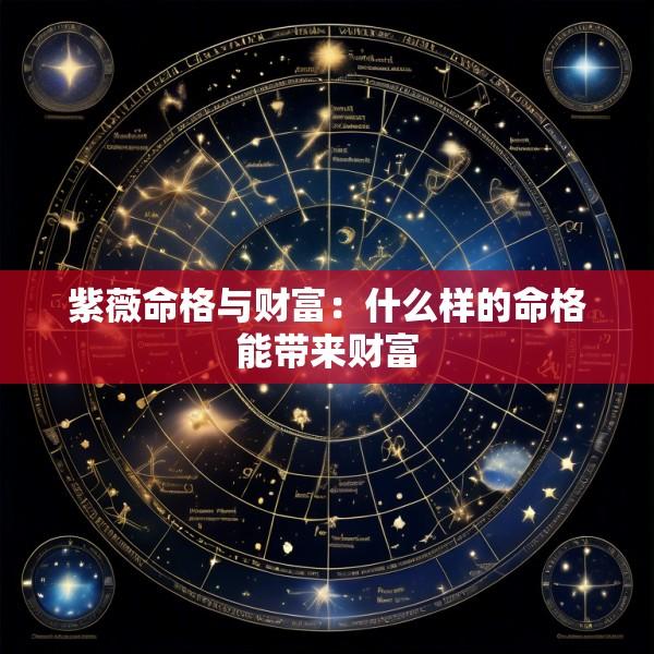 紫薇命格与财富：什么样的命格能带来财富