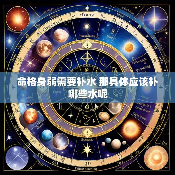 命格身弱需要补水 那具体应该补哪些水呢