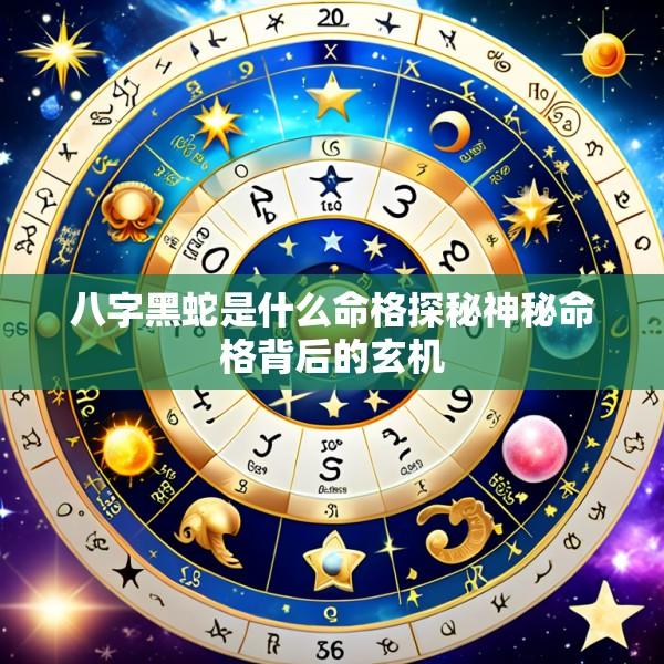 八字黑蛇是什么命格探秘神秘命格背后的玄机