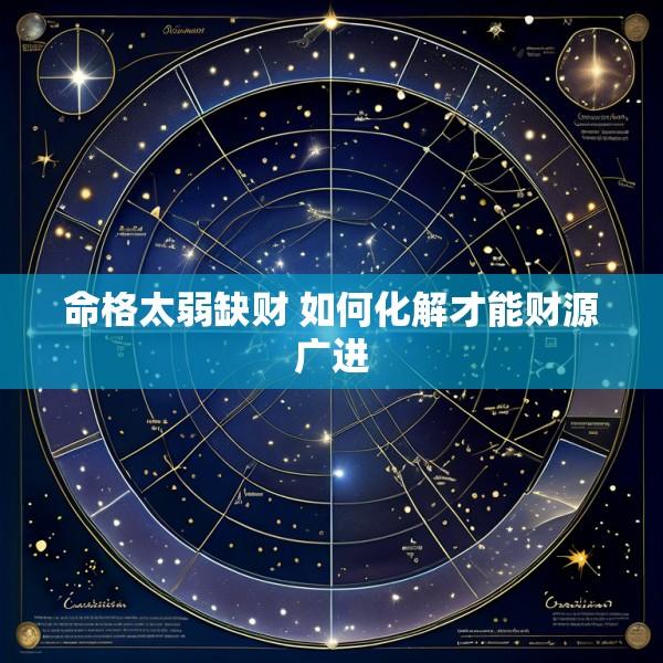 命格太弱缺财 如何化解才能财源广进