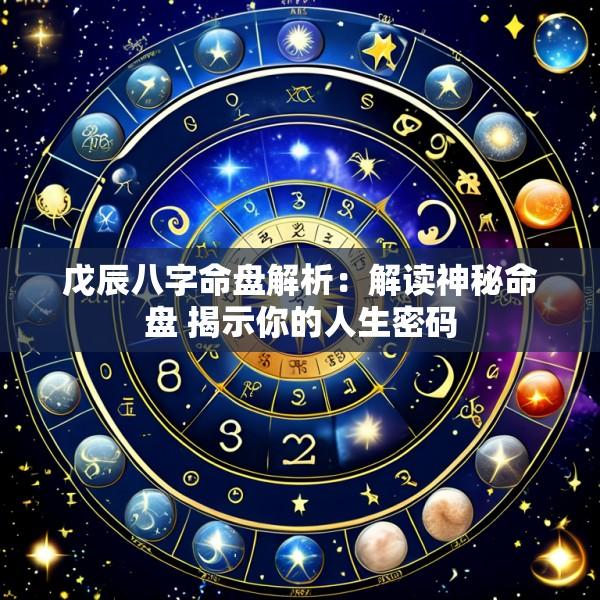 戊辰八字命盘解析：解读神秘命盘 揭示你的人生密码