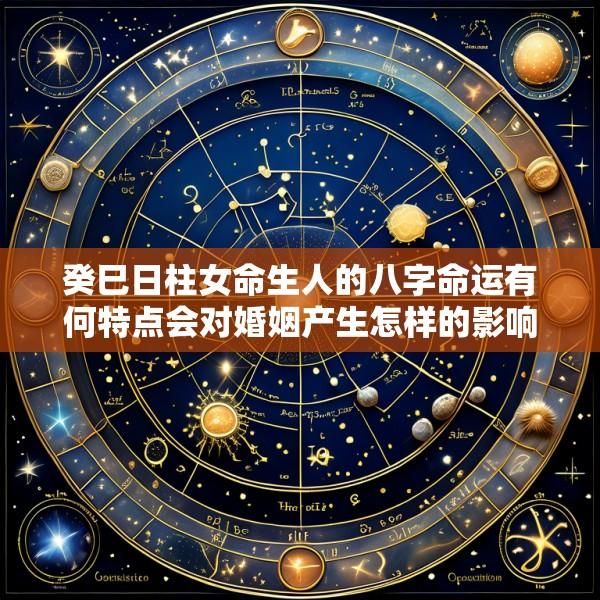 癸巳日柱女命生人的八字命运有何特点会对婚姻产生怎样的影响