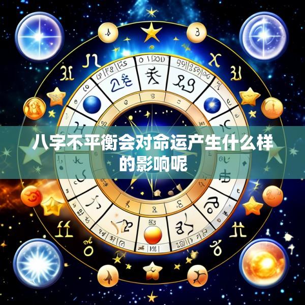 八字不平衡会对命运产生什么样的影响呢