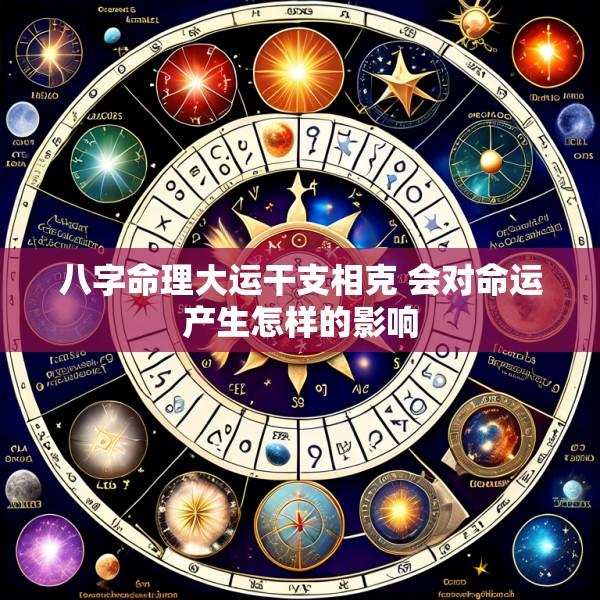 八字命理大运干支相克 会对命运产生怎样的影响