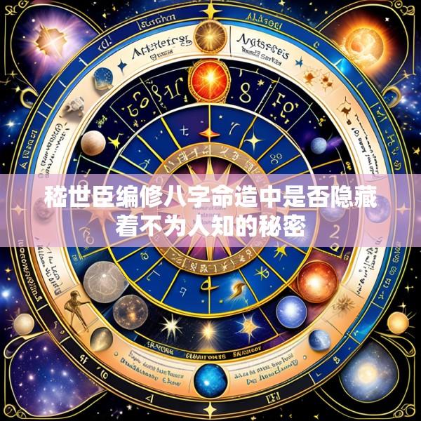 嵇世臣编修八字命造中是否隐藏着不为人知的秘密