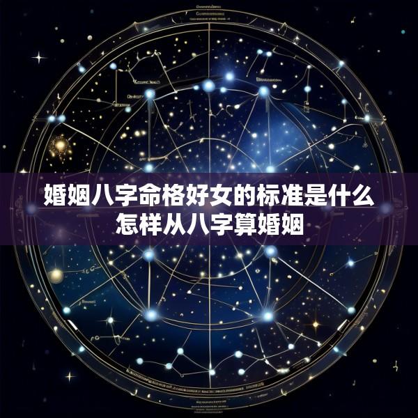 婚姻八字命格好女的标准是什么怎样从八字算婚姻
