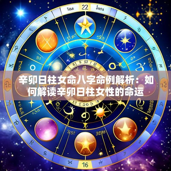 辛卯日柱女命八字命例解析：如何解读辛卯日柱女性的命运