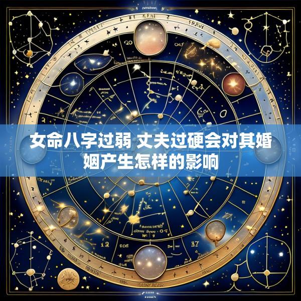 女命八字过弱 丈夫过硬会对其婚姻产生怎样的影响