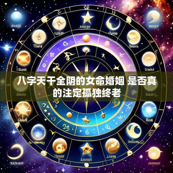 八字天干全阴的女命婚姻 是否真的注定孤独终老